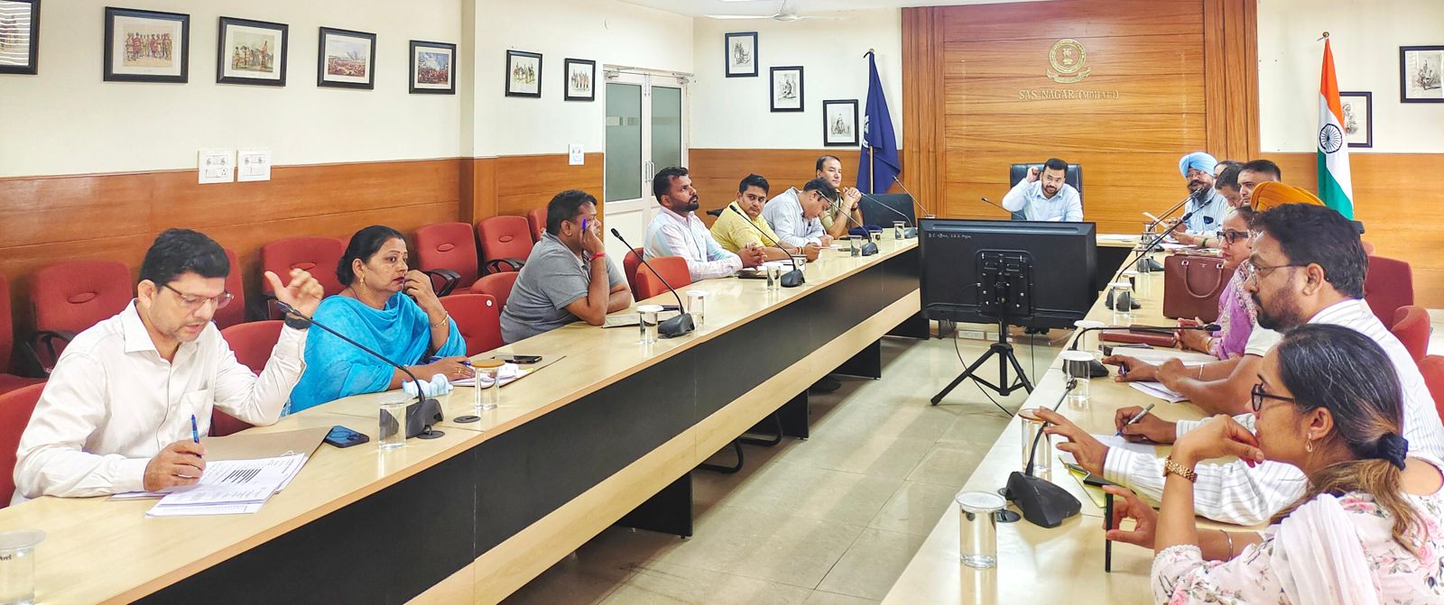 Aadhaar progress review meeting by district level Aadhaar monitoring committee